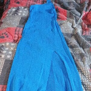 Fashion Nova Blue Maxi Dress
